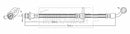 Borg & Beck Brake Hose  - BBH8026 fits Honda Civic 2.0i Sport 03-05