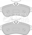 Key Parts Brake Pad Set - KBP1735 fits Citroen C3 1.6 2002-