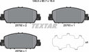 Textar Brake Pad Set - 2579201