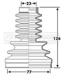 First Line Cv Joint Boot Kit  - FCB6282 fits Mercedes E Class