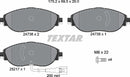 Textar Brake Pad Set - 2473803