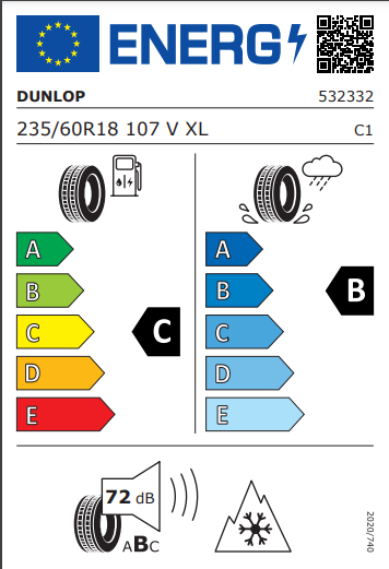 Dunlop 235 60 18 107V SP WinterSport 5 SUV tyre