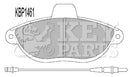 Key Parts Brake Pad Set - KBP1461 fits PSA,Fiat Dispatch,Expert 95-03