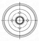 Borg & Beck Brake Drum (Single) - BBR7255 fits Ford Focus III 05/11-