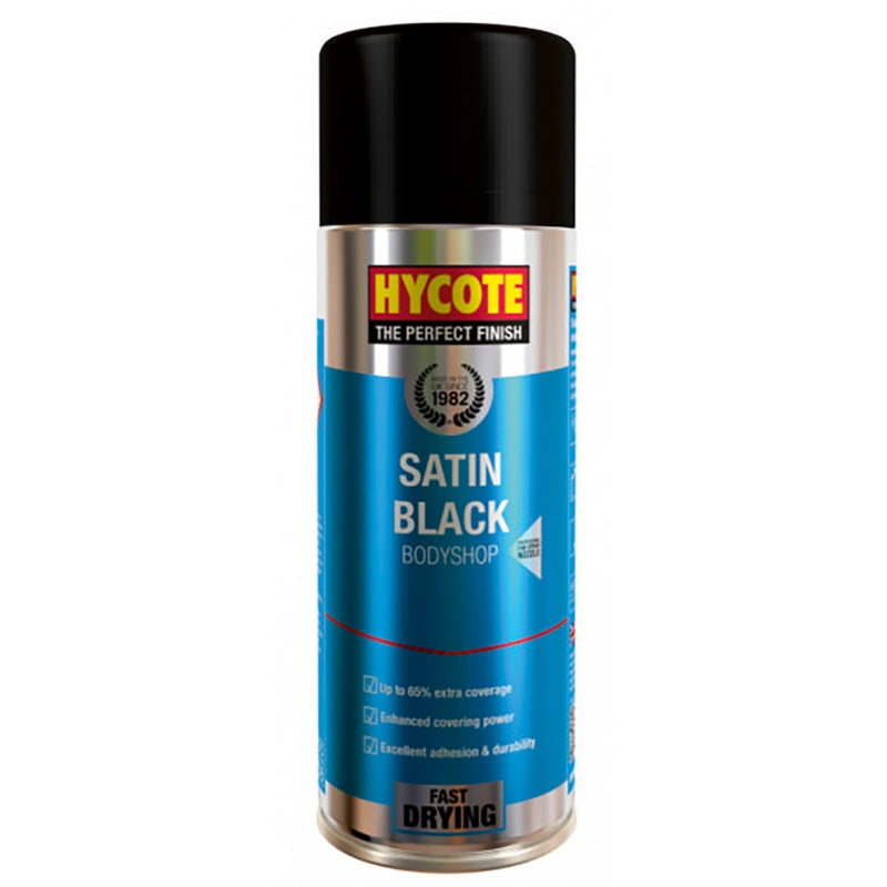 Hycote Bodyshop Satin Black Spray Paint - 400ml