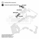 Borg & Beck Turbo Hose  - BTH1097 fits VAG A4,A6,Passat 1.9TDi 98-05