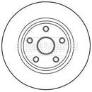Borg & Beck Brake Disc Single  - BBD6004S fits Jeep Grand Cherokee 17 11/10-