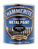 Hammerite Smooth Black Paint - 750ml