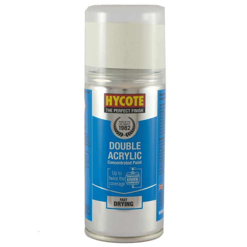 Hycote Double Acrylic VW Pastel White Spray Paint - 150ml