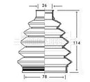 Borg & Beck Cv Joint Boot Kit Part No -BCB2347