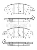 Borg & Beck Front Brake Pad Set -BBP2534