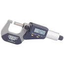 Dual Reading Digital External Micrometer, 0 - 25mm/0 - 1"