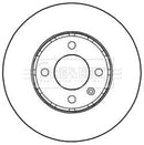 Borg & Beck Brake Disc Pair Part No -BBD5236