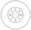 Borg & Beck Brake Disc Pair  - BBD4055 fits Fiat.Alfa 90-
