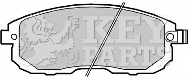 Key Parts Brake Pad Set - KBP2282 fits Nissan Juke 1.5 dCi,1.6 10/10-