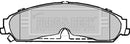 Borg & Beck Front Brake Pad Set - BBP2369 fits Lancia Thema 3.0V6 CRD 09/11-