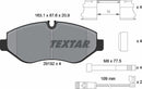 Mercedes-Benz VW, Brake Pad Set - Textar 2919202