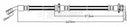 Borg & Beck Brake Hose  - BBH8727 fits X-TRAIL (T32) 04/2014>
