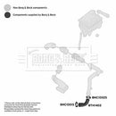 Borg & Beck Turbo Hose  - BTH1402 fits GM Astra 1.3D 04-09