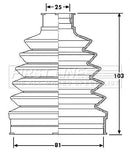 First Line Cv Joint Boot Kit Part No -FCB6210