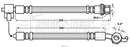 Borg & Beck Brake Hose  - BBH7733 fits Toyota Yaris + Discs 01-05