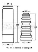 First Line Strut Protection Kit  - FPK7081 fits VAG A2/A3