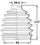 First Line Cv Joint Boot Kit  - FCB6107 fits Renault Laguna III 2.0i