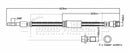 Borg & Beck Brake Hose Part No -BBH8857