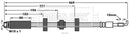 Borg & Beck Brake Hose  - BBH7850 fits Peugeot 607 04/05-