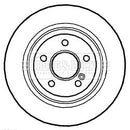 Borg & Beck Brake Disc Pair  - BBD5299 fits Mercedes SL (R230) 03-13