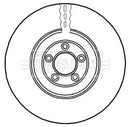 Borg & Beck Brake Disc Single  - BBD5947S fits Jaguar XF,XJ,XK 5.0S/C 03/09-