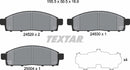 Fiat Mitsubishi, Brake Pad Set - Textar 2452901