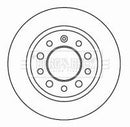 Borg & Beck Brake Disc Pair  - BBD4625 fits Hyundai Coupe 02-