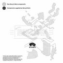 Borg & Beck Turbo Hose  - BTH1610 fits Audi A4 1.8T