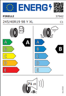 Pirelli 245 40 19 98Y P-Zero PZ4 tyre