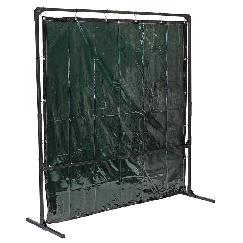 Welding Curtain with Metal Frame, 6' x 6'