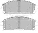 Borg & Beck Front Brake Pad Set - BBP1820 fits Nissan X-Trail 10/01-06/07