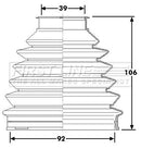 First Line Cv Joint Boot Kit Part No -FCB6231