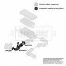Borg & Beck Air Filter Hose  - BTH1453 fits PSA,Ford,Toyota 1.4 HDi