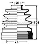 First Line Cv Joint Boot Kit  - FCB2841 fits Mazda 626 2.0 Auto