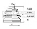 First Line Cv Joint Boot Kit  - FCB6328 fits Mitsubishi Pajero