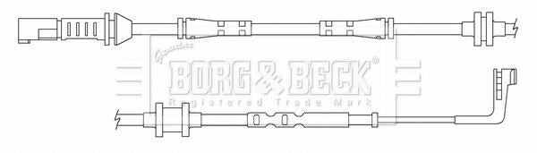 Borg & Beck Wear Lead  - BWL3160 fits BMW 7 Series(F01,2,3,4)08-9/09