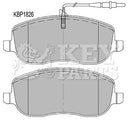 Key Parts Brake Pad Set - KBP1826 fits Citroen C8, 807, Ulysse 02-