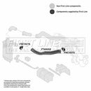 First Line Turbo Interclr Hose  - FTH1052 fits Fiat Ducato 2.8 TD 2002-