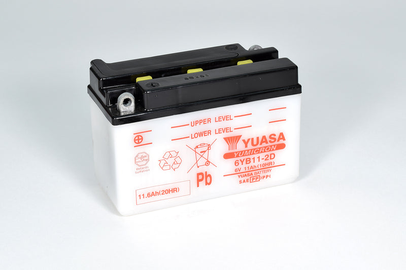 6YB11-2D (DC) 6V Yuasa Conventional Battery (5470982340761)