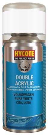 Hycote Double Acrylic VW Pure White Spray Paint - 150ml