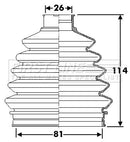 First Line Cv Joint Boot Kit  - FCB6287 fits Mercedes Vaneo