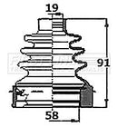 First Line Cv Joint Boot Kit  - FCB6144 fits Opel Corsa D