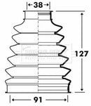 Borg & Beck Cv Joint Boot Kit Part No -BCB6102