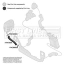 First Line Turbo Hose  - FTH1424 fits VAG A4 1.9TDi 01-08